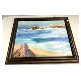 Signed Chelsea Burnett Shore Line Painting