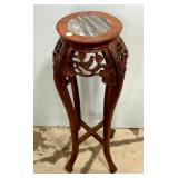 Chinese Carved Fern Stand 36"