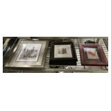 Five Decorative Framed Prints