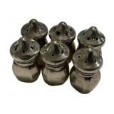 6 Sterling Shakers 1.470 ozt