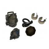 .855 ozt Sterling Earrings and Ring