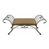 Modern Decorative Metal Window Bench 27"h., 57"w
