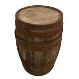 VTG Wood Whiskey Barrel Banded