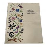Signed 1984 Ethel Wright Mohamed Book on Embroider