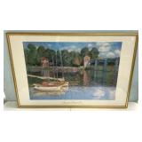 Claude Monet Framed Print 26"h., 37"w