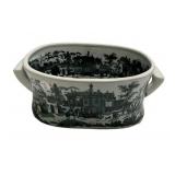 Victoria Ware Blue and White Tub 5 1/2"h., 12"w