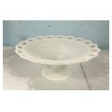 Anchor Hocking Old Colony Lace Edge milk glass ped