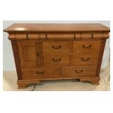 Country French Oak Tall Dresser 41"h., 61"w., 19