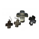 .720 ozt Mexico Earrings and Pendant