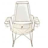 White Painted Iron Rocker