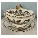Signed K. Bnic Italy 1987 Tureen and Underplate