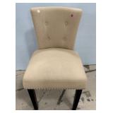 White Upholstered Side Chair