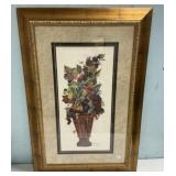 B. Sumrall Signed Planter Print Framed34"h., 22"