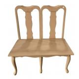 Painted Modern Chair Bench 38"h., 36"w
