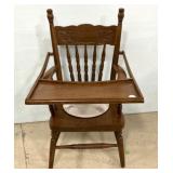 Oak Pressed Oak Baby Chair