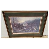 Framed Run to Earth Print 29"h., 37"w