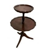 Two Tier Dumbwaiter Table 32"