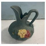 Weller Pottery Delsa Blue Ewer 7"h