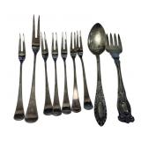 3.750 ozt cocktail forks, spoon, and 1920 Fork
