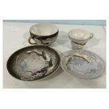 Satsuma Demitasse Cups and Saucers