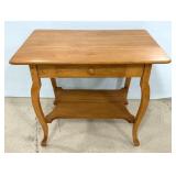 Victorian Style Cherry Library Table 30"h., 37"w