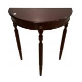 Modern Cherry Demilune Table