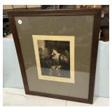 27"h. x 21"w Signed Frank Salisbury Carbon Repro