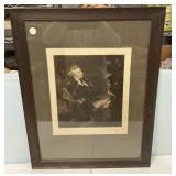 29"h., 22"w Signed Frank Salisbury Print