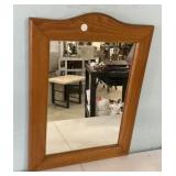 Wood Framed Mirror 28"h., 20"w