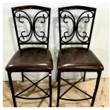 Pair of Metal Barstools