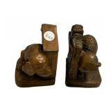 G. Allen Iron Clad Dog and Cat Bookends 6"