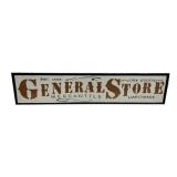 10"h., 43"w General Store Metal Sign