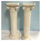 Pair of Plaster Column Stands 30"