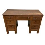 Davis Cabinet Co. Oak Kneehole Vanity