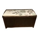 Modern Patio Storage Wood Trunk