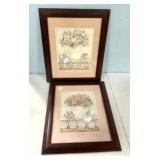 Signed Shirley Blacketter Framed Prints 16" x 13"