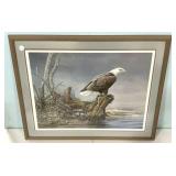 Zoellick Signed Eagle Print 24"h. 30"w