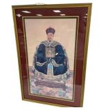 42'h, 28'w Framed Chinese Qing Dynasty Style Emp
