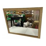 Gold Gilt Bevel Mirror 26'h., 31'w