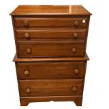 Late 20th Century Chest on Chest 48'h., 21'w.