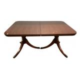 Duncan Phyfe Double Pedestal Dining Table 29'h.,