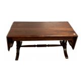 Late 20th Century Drop Leaf Coffee Table 16'h., 3