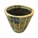 Terra Cotta Bucket Planter 16'h., 16'dia