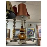 29' Designer Drip Style Glass Lamp