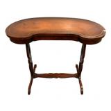 Kidney Shaped Writing Desk 28'h., 35'w