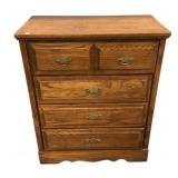 Late 20th Century Oak Chest of Drawers