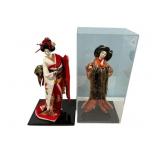Two VTG Japanese Geisha Dolls 21'h