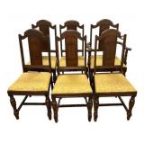 Six Oak Jacobean Dining Table