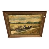 Signed Emilie Ward Montgomery Fork Art Painting