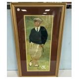 Framed Print The Golfer by Bart Forbes 38'h., 21'